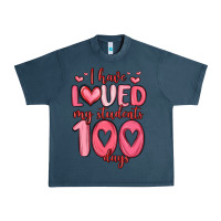 Midnight Navy i have loved my students 100 days Urban Heavy Tee - MaliasSmallBusiness