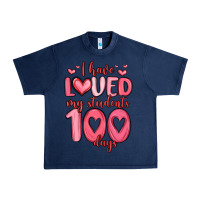 Navy i have loved my students 100 days Urban Heavy Tee - MaliasSmallBusiness