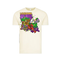 Vintage Arctic mardi gras louisiana map Vintage Tee - MaliasSmallBusiness