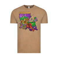 Vintage Coffee mardi gras louisiana map Vintage Tee - MaliasSmallBusiness