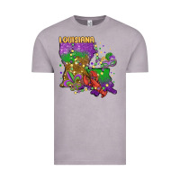 Vintage Zinc mardi gras louisiana map Vintage Tee - MaliasSmallBusiness