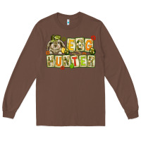 Chestnut Egg hunter with camouflage plate letters Long Sleeve Tee - NancyCooperArtShop
