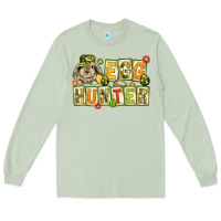 Matcha Egg hunter with camouflage plate letters Long Sleeve Tee - NancyCooperArtShop