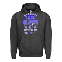 Charcoal Heather Our First Baby Mama Mother s Day Zipper Hoodie - Bettercallsaul