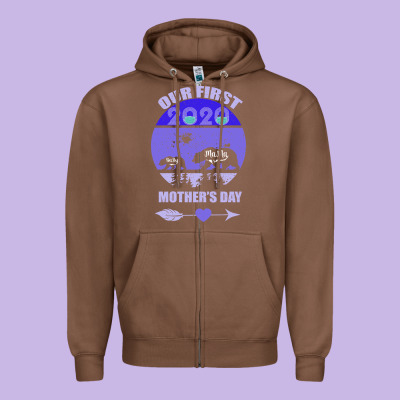 Our First Baby Mama Mother S Day Zipper Hoodie Designed By Bettercallsaul