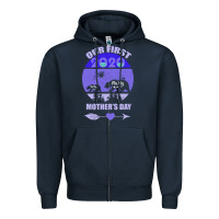 Navy Our First Baby Mama Mother s Day Zipper Hoodie - Bettercallsaul