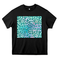 Black turquoise leopard glitter Heavy Core Tee - JahusDesignShop