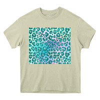 Mossy turquoise leopard glitter Heavy Core Tee - JahusDesignShop