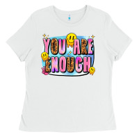 White you are enough Ladies Tee - JahusDesignShop