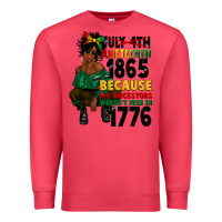 Cardinal juneteenth 1865 because my ancestors Premium Sweatshirt - CowGirlArtShop