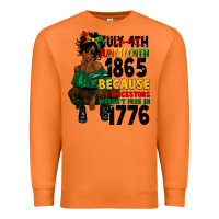 Carrot juneteenth 1865 because my ancestors Premium Sweatshirt - CowGirlArtShop