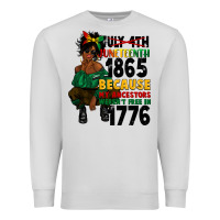 Dove Grey juneteenth 1865 because my ancestors Premium Sweatshirt - CowGirlArtShop