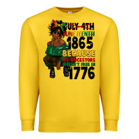 Lemon juneteenth 1865 because my ancestors Premium Sweatshirt - CowGirlArtShop