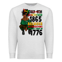 Oatmeal Heather juneteenth 1865 because my ancestors Premium Sweatshirt - CowGirlArtShop