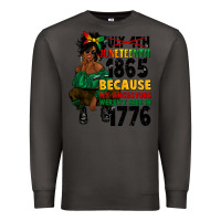 Smoke juneteenth 1865 because my ancestors Premium Sweatshirt - CowGirlArtShop