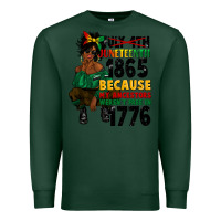 Sports Green juneteenth 1865 because my ancestors Premium Sweatshirt - CowGirlArtShop