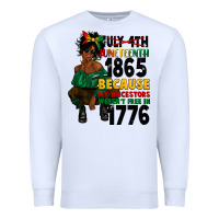 White juneteenth 1865 because my ancestors Premium Sweatshirt - CowGirlArtShop