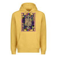 Antique Gold joker mardi gras skeleton Premium Hoodie - CowGirlArtShop