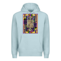 Blue Mist joker mardi gras skeleton Premium Hoodie - CowGirlArtShop