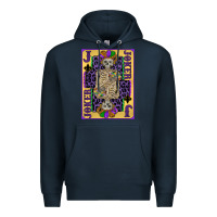 Navy joker mardi gras skeleton Premium Hoodie - CowGirlArtShop
