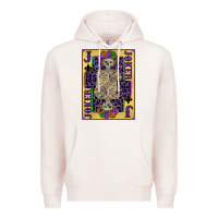Pale Pink joker mardi gras skeleton Premium Hoodie - CowGirlArtShop
