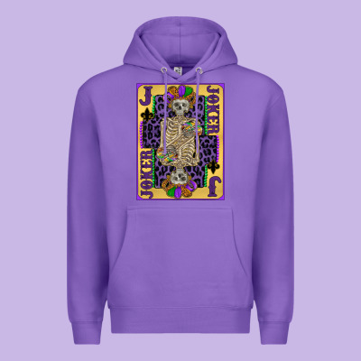 Joker Mardi Gras Skeleton Premium Hoodie Designed By Cowgirlartshop