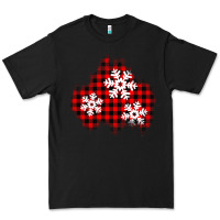 Black Christmas snowflakes patch Premium Tee - AdoDesignShop