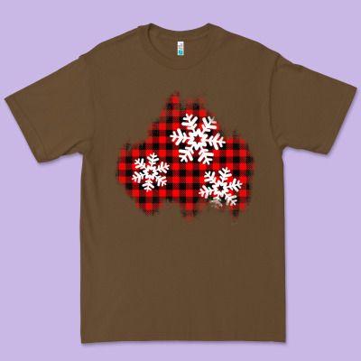 Christmas Snowflakes Patch Premium Tee Designed By Adodesignshop