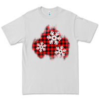 Dove Grey Christmas snowflakes patch Premium Tee - AdoDesignShop