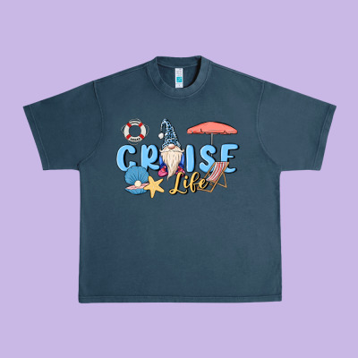 Cruise Life Sailor Gnome Urban Heavy Tee Designed By Maliassmallbusiness