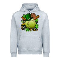 Heather Grey st.patrick's day softball Urban Hoodie - FaDigitalArtStudio