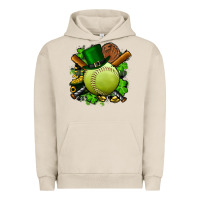 Pigment French Oak st.patrick's day softball Urban Hoodie - FaDigitalArtStudio