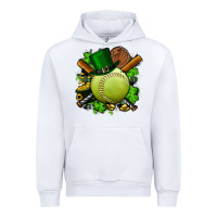 White st.patrick's day softball Urban Hoodie - FaDigitalArtStudio