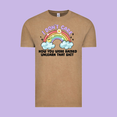 I Dont Care How You Were Raised Vintage Tee Designed By Maliassmallbusiness