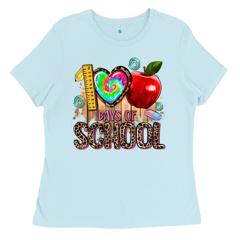 100 Days Of School Ladies Tee by AdoDesignShop | Teevron