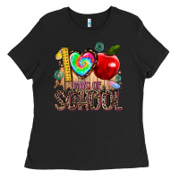 Black 100 days of school Ladies Tee - AdoDesignShop