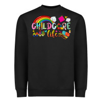 Black childcare life Heavyweight Sweatshirt - NancyCooperArtShop