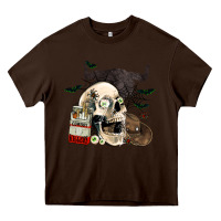 Chocolate Brown cowboy killers Heavy Core Tee - AdoDesignShop