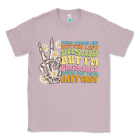 Lilac some things are better left unsaid Classic Tee - MaliasSmallBusiness
