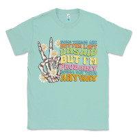 Seafoam some things are better left unsaid Classic Tee - MaliasSmallBusiness