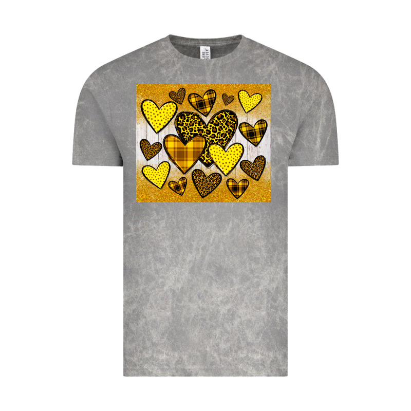Yellow Hearts Vintage Tee by JahusDesignShop | Teevron