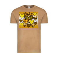 Vintage Camel yellow hearts Vintage Tee - JahusDesignShop