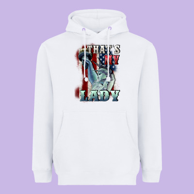 Thats My Lady Heavyweight Hoodie Designed By Cowgirlartshop