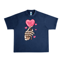 Navy skeleton hand with sugar valentines day Urban Heavy Tee - MaliasSmallBusiness