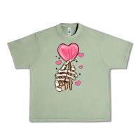 Oil Green skeleton hand with sugar valentines day Urban Heavy Tee - MaliasSmallBusiness
