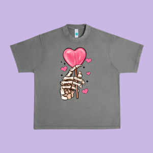 Skeleton Hand With Sugar Valentines Day Urban Heavy Tee Designed By Maliassmallbusiness