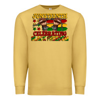 Antique Gold juneteenth celebrating black freedom Premium Sweatshirt - CowGirlArtShop