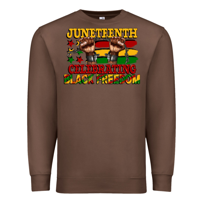 Juneteenth Celebrating Black Freedom Premium Sweatshirt by CowGirlArtShop | Teevron