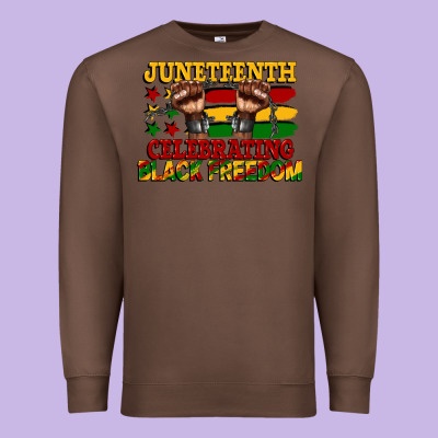 Juneteenth Celebrating Black Freedom Premium Sweatshirt Designed By Cowgirlartshop