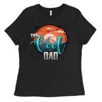 Black the cool dad Ladies Tee - AdoDesignShop